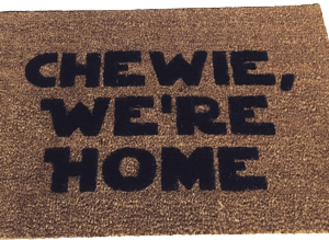 Chewie We're Home Doormat